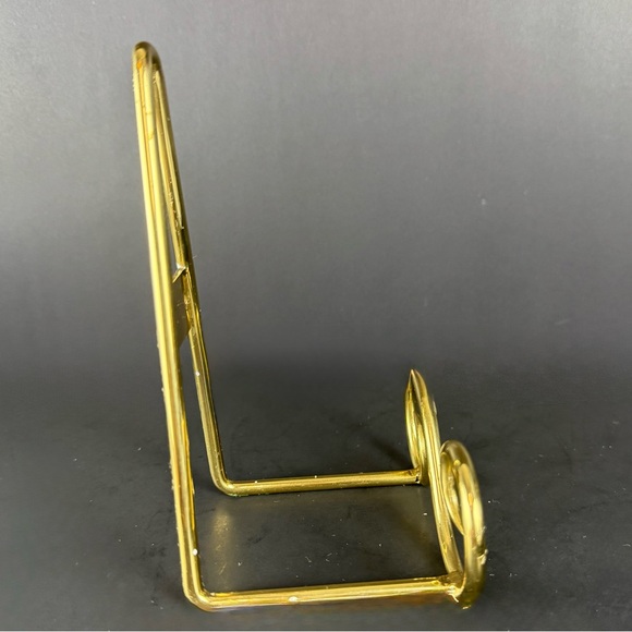 Vintage Blue Willow Platter Serving Plate 12.5" X 9" Japan W/brass Scroll easel - Picture 9 of 16